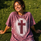Cross Bleach Maroon
