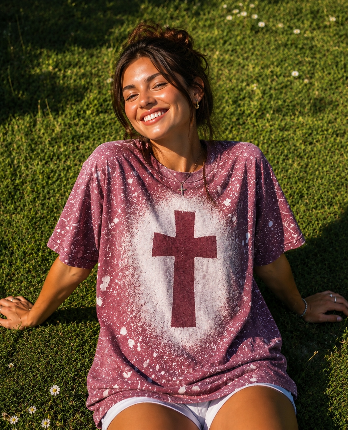 Cross Bleach Maroon
