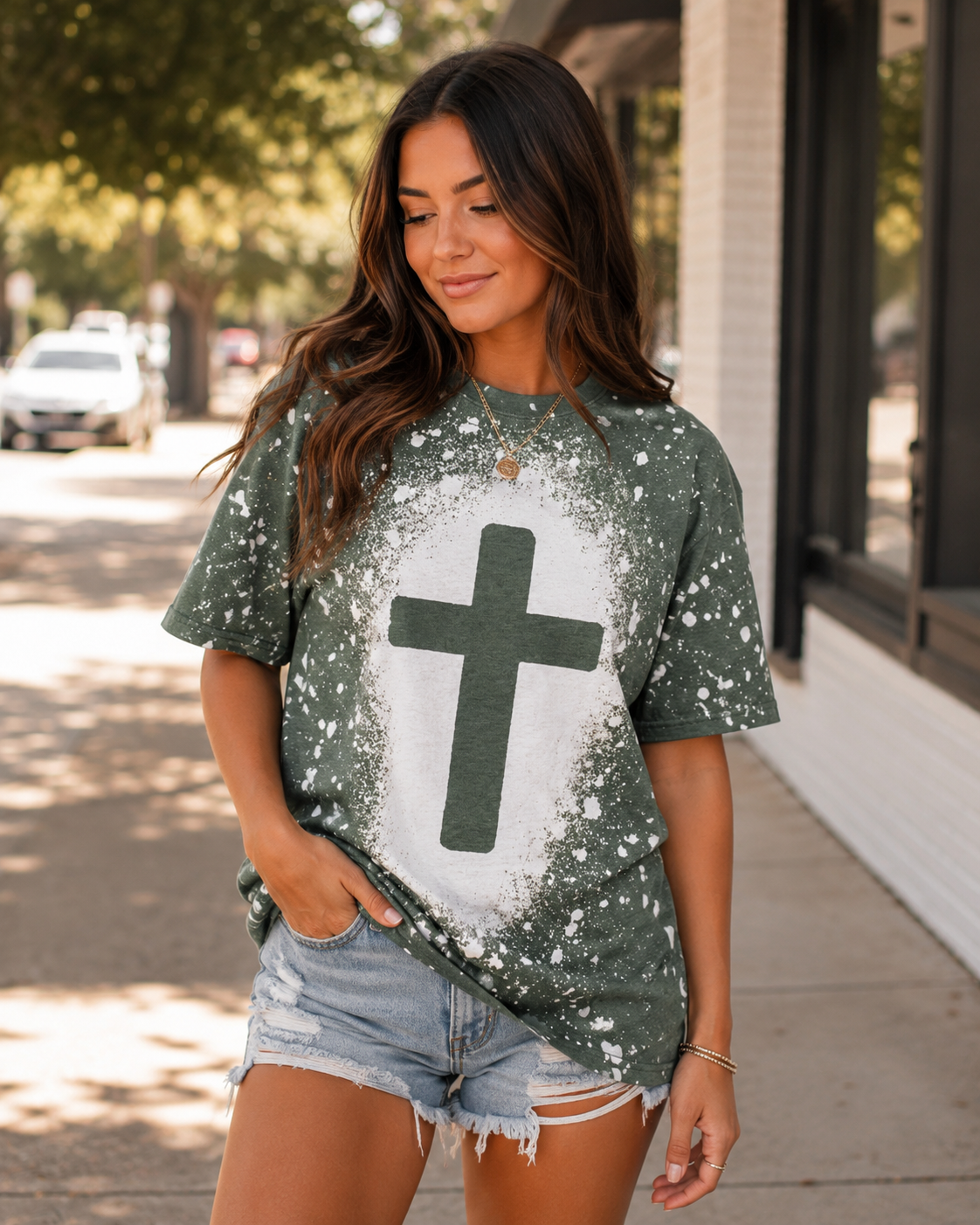 Cross Bleach Hunter Green