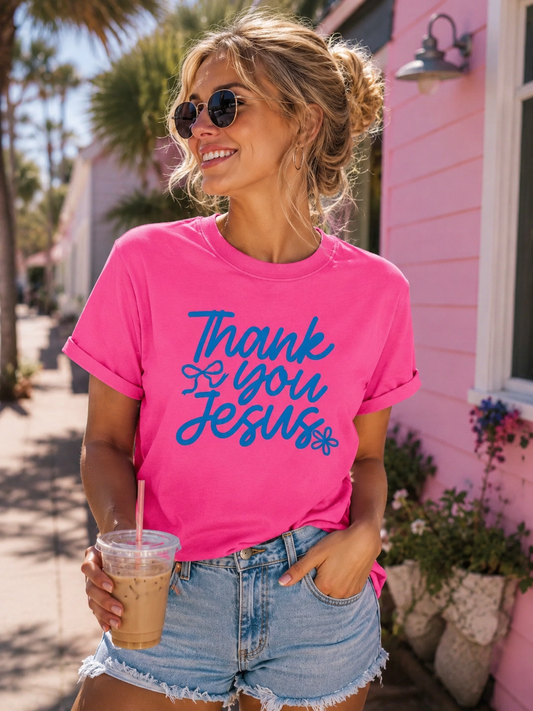 Thank you Jesus (pink)