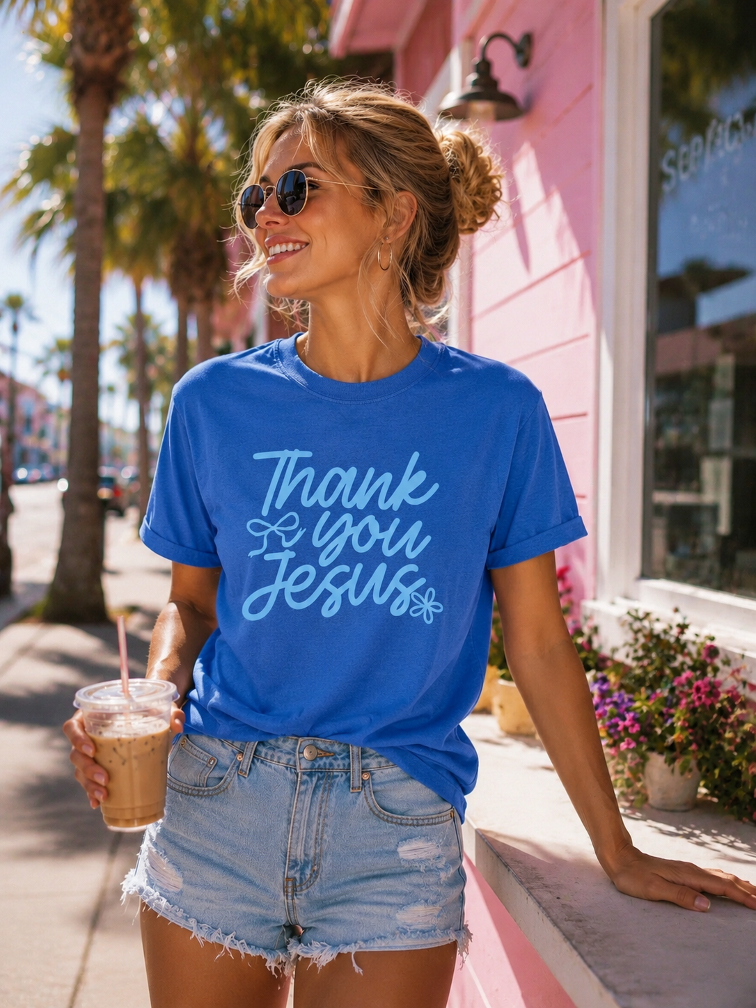 Thank you Jesus (blue)