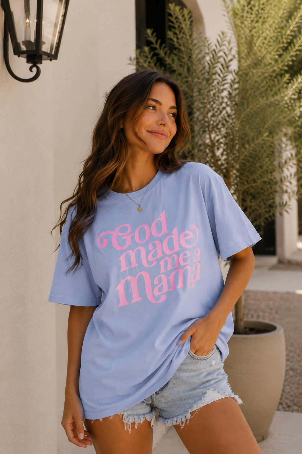 God made me mama LB PINK